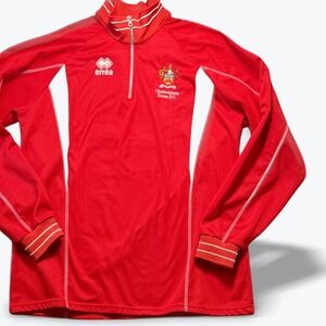 Errea Quarter Zip Training Pullover Top Cheltenham Town FC Mens XL Red Soccer